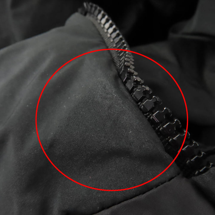 Great MONCLER down coat GARBET Logo button, hooded zip-up jacket black Women 00