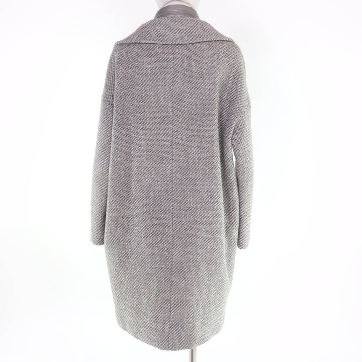 Great Herno Chester coat Layered design, padded Gray wool Women 40 GC0294D