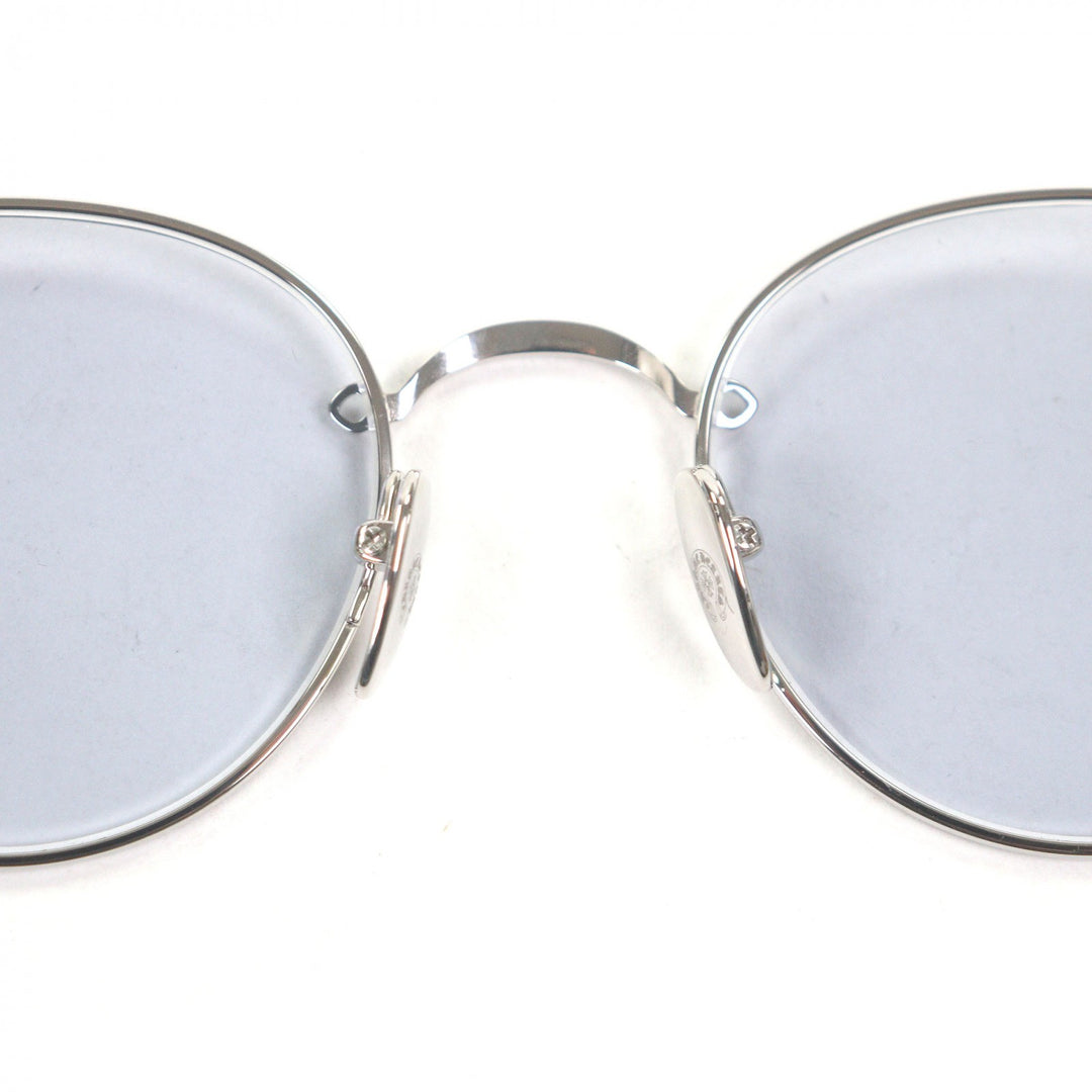 Great CHROME HEARTS sunglasses BUBBA-A Floral cross Silver mens