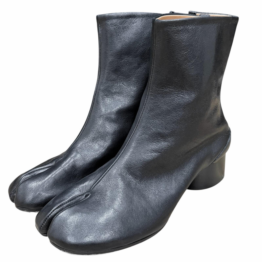 Great Maison Margiela 22 short boots TABI Tabi Boots black leather 38 S58WU0273