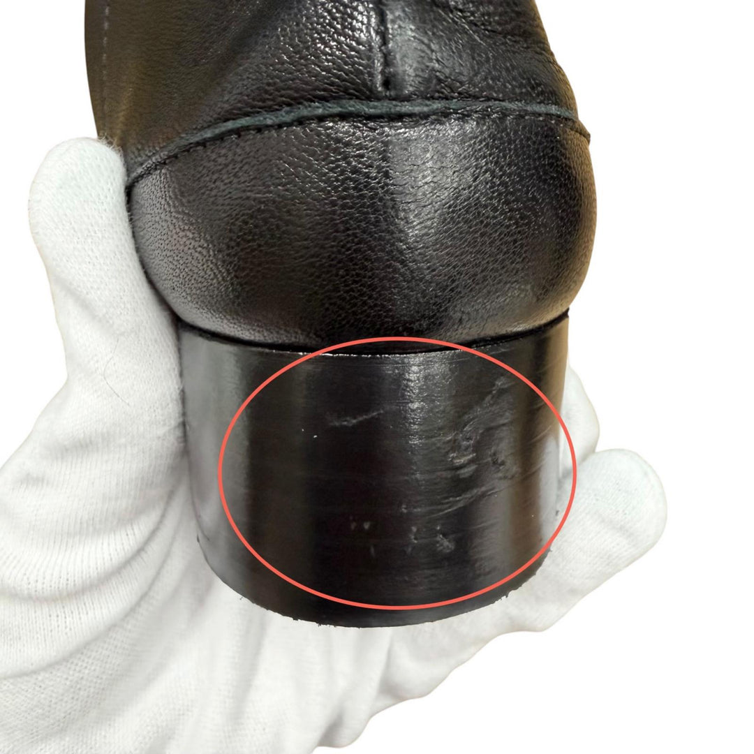 Great Maison Margiela 22 short boots TABI Tabi Boots black leather 38 S58WU0273