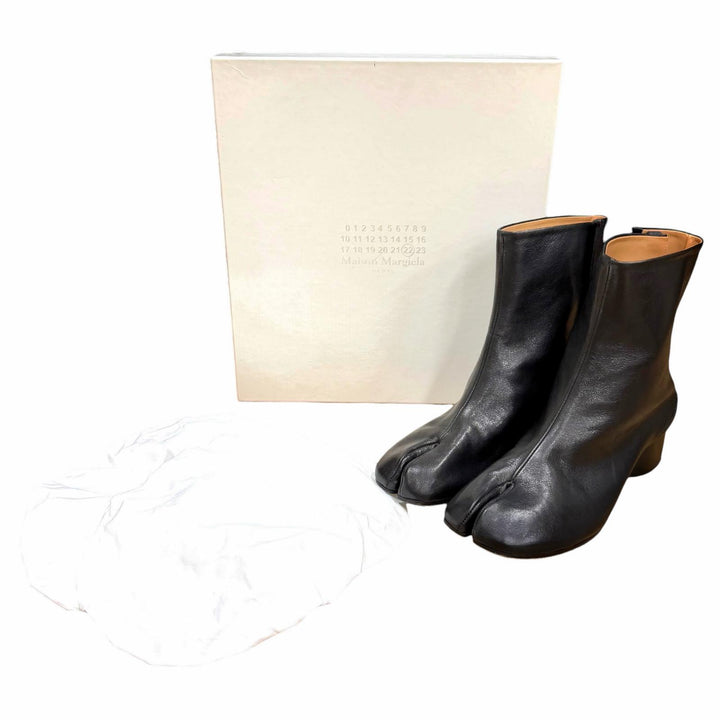 Great Maison Margiela 22 short boots TABI Tabi Boots black leather 38 S58WU0273