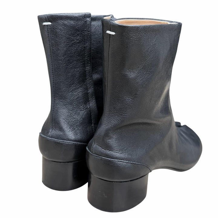 Great Maison Margiela 22 short boots TABI Tabi Boots black leather 38 S58WU0273