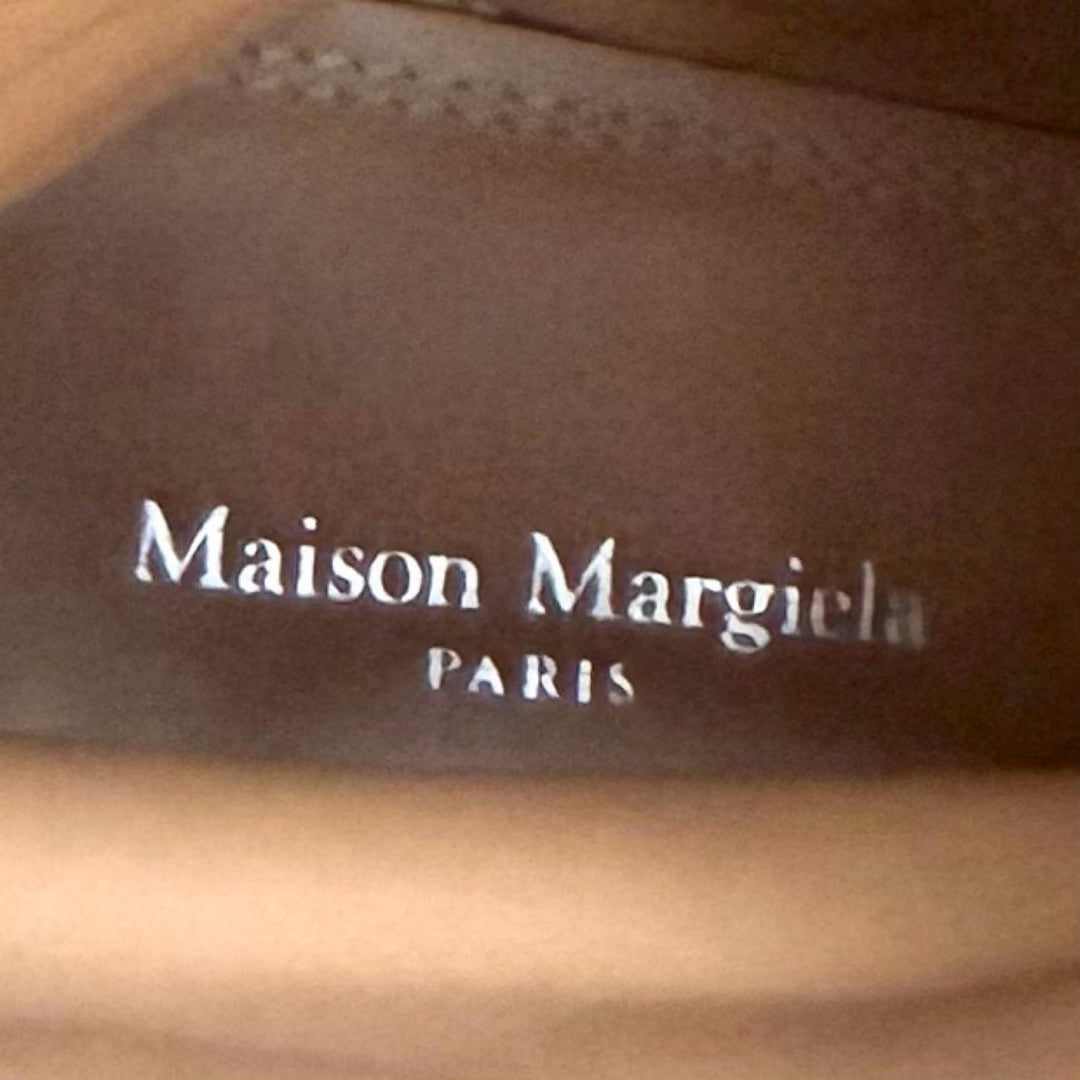 Great Maison Margiela 22 short boots TABI Tabi Boots black leather 38 S58WU0273