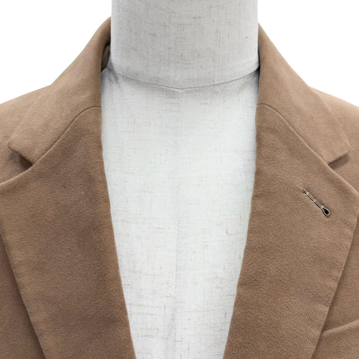 Excellent GUCCI Chester coat Single logo button Brown cotton mens 48