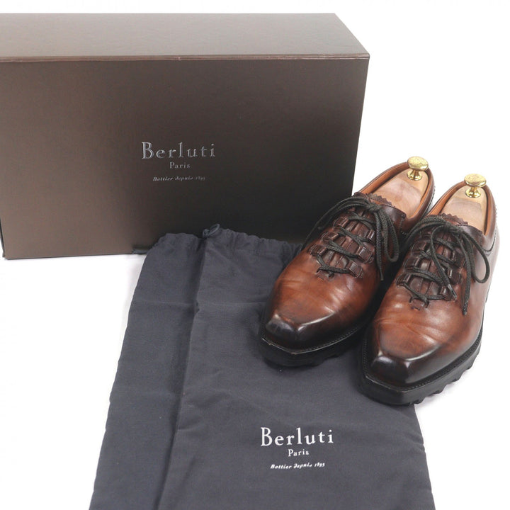 Very Good Berluti Dress shoes Olga Era New Ultima Brown Patine leather mens 7