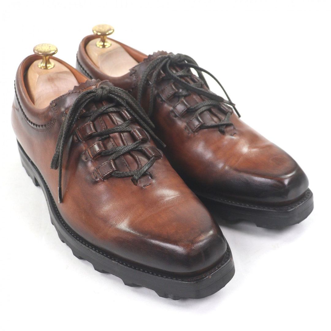 Very Good Berluti Dress shoes Olga Era New Ultima Brown Patine leather mens 7