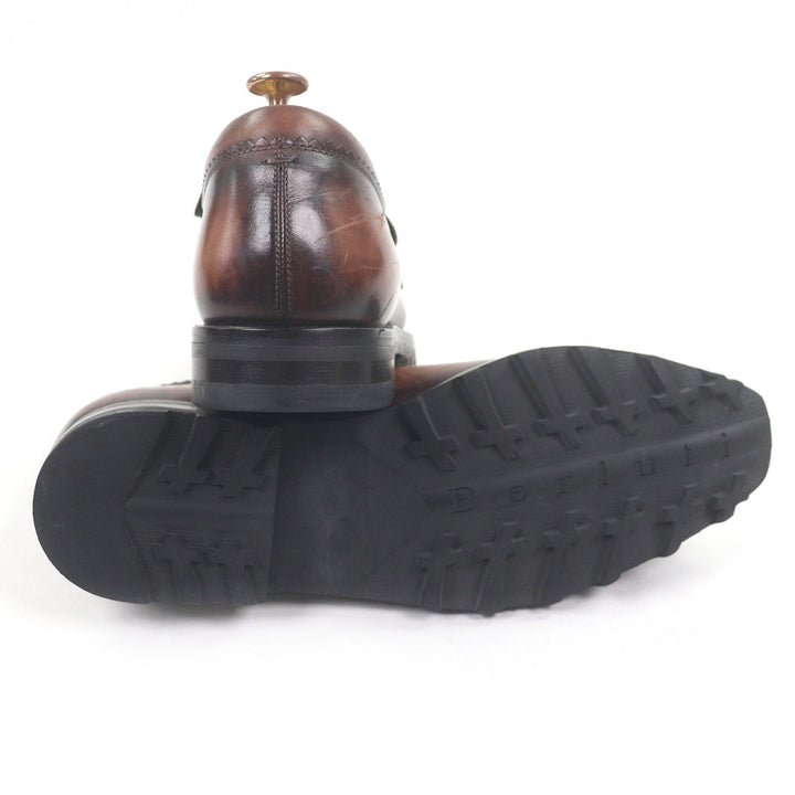 Very Good Berluti Dress shoes Olga Era New Ultima Brown Patine leather mens 7
