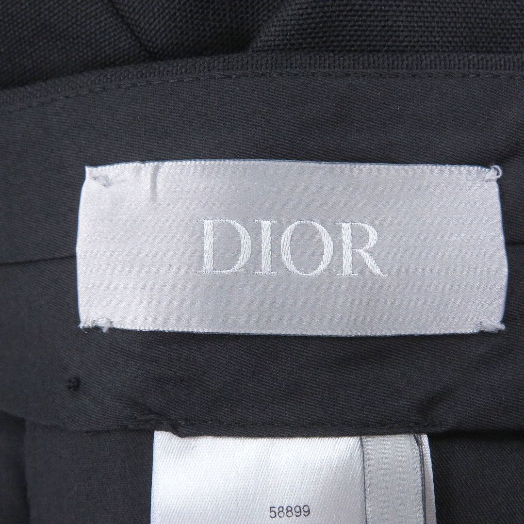 Pristine DIOR slacks Center press black wool mens 46 013C120A4441