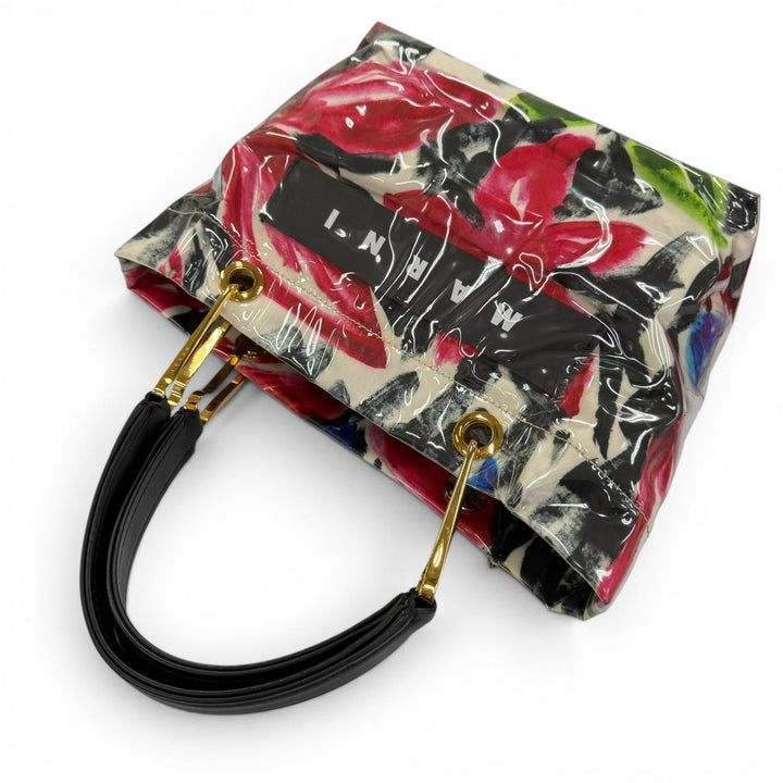 Great MARNI Handbag Leather accents GLOSSY GRIP ALMA multicolor BMMP0013Q1P3425