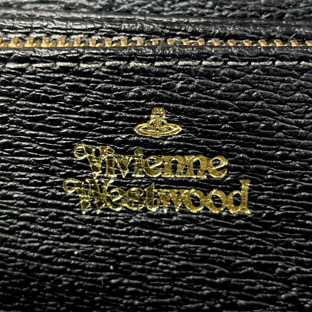 Pristine Vivienne Westwood Purse Big Orb Wallet black leather Women 3118C9A1