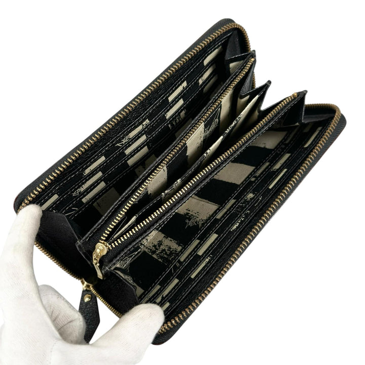 Pristine Vivienne Westwood Purse Big Orb Wallet black leather Women 3118C9A1