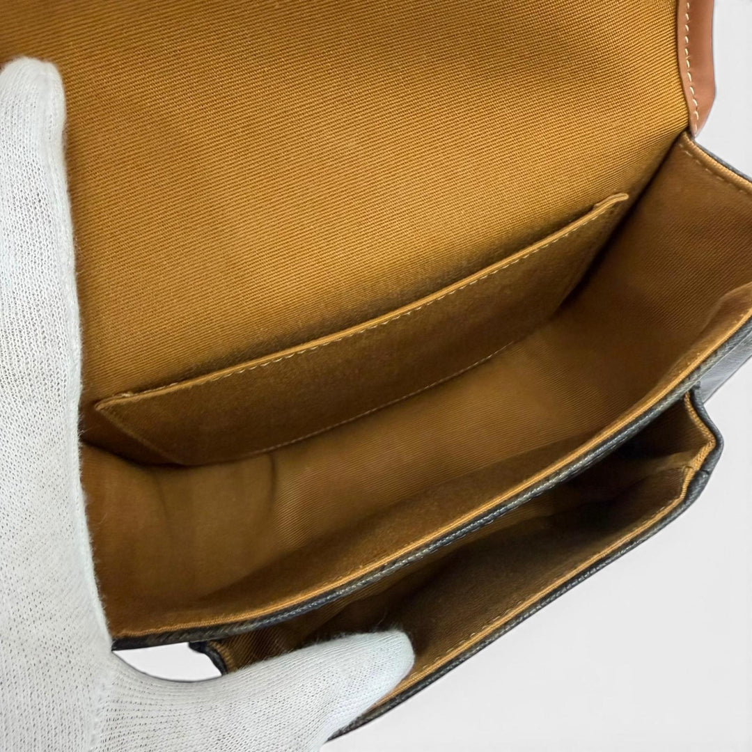 Great CELINE Shoulder Bag Medium Folco Triomphe Canvas Shoulder Bag 19150