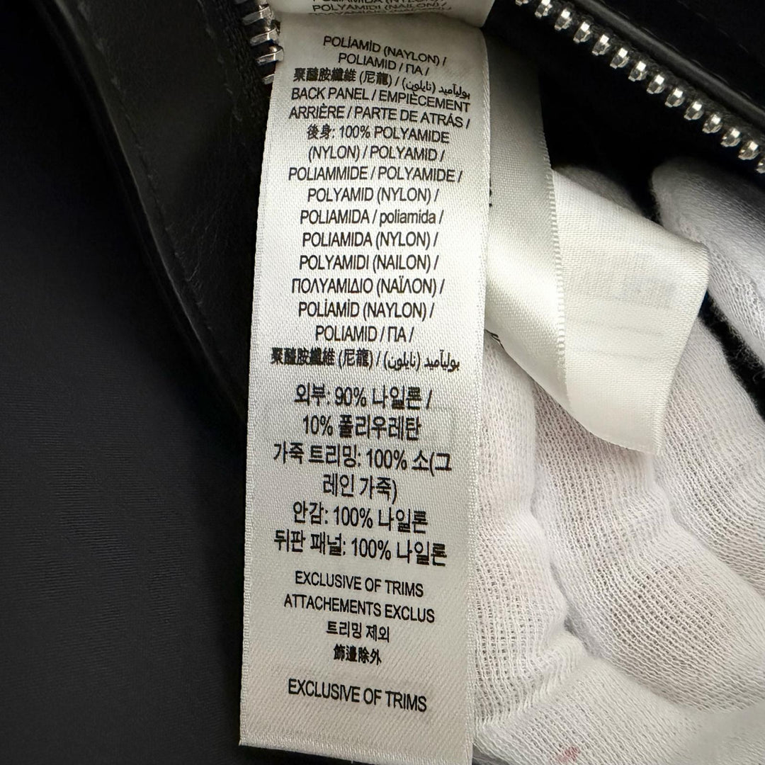 Excellent BURBERRY Backpack Daypack Logo print black Nylon mens 8021084