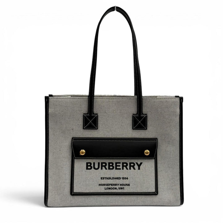 Pristine BURBERRY Tote Bag Freya tote canvas Women 8044137
