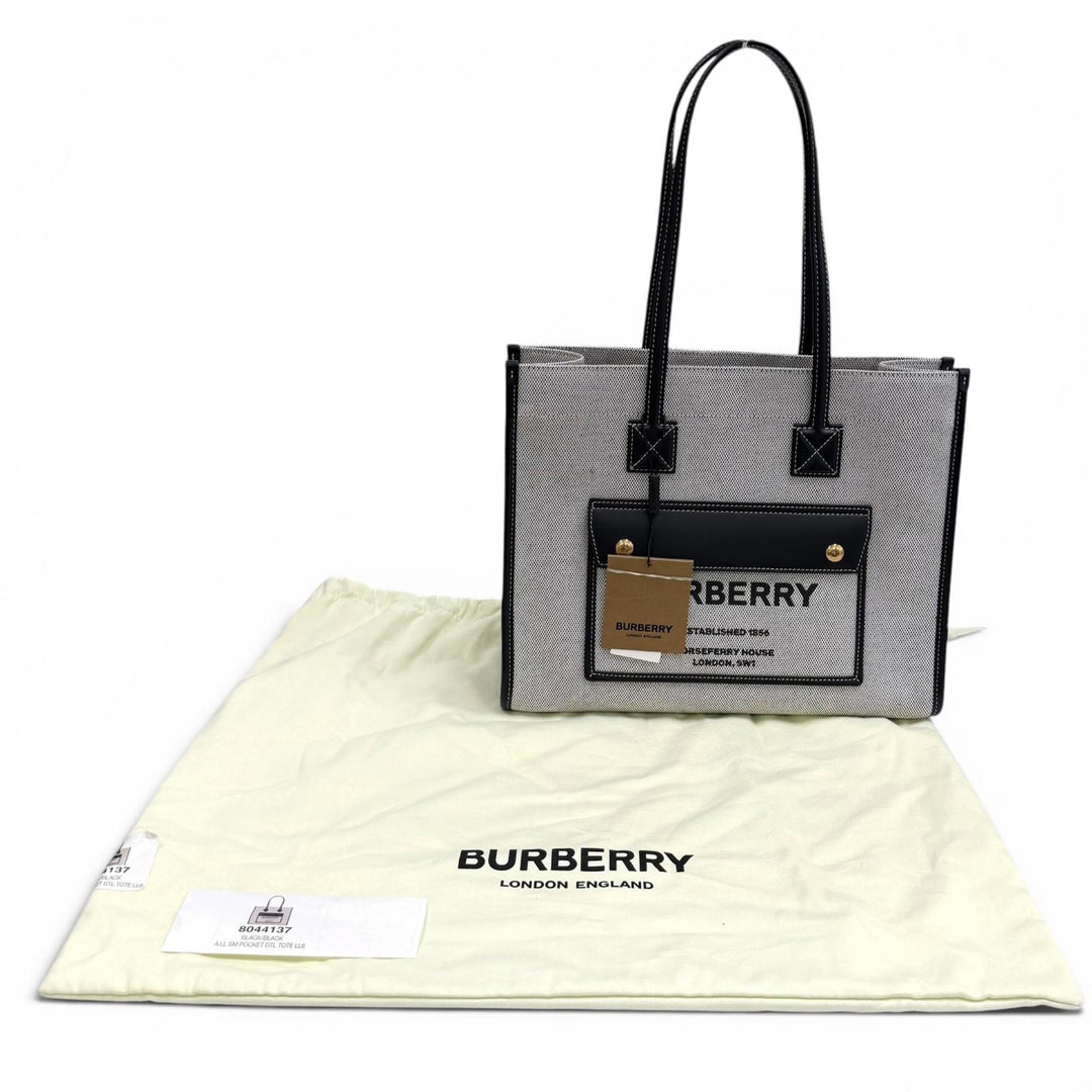 Pristine BURBERRY Tote Bag Freya tote canvas Women 8044137