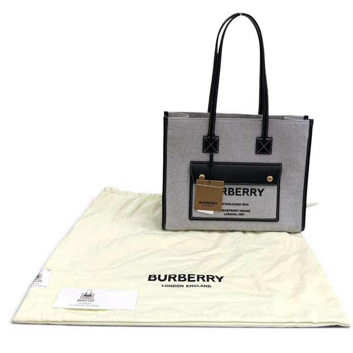 Pristine BURBERRY Tote Bag Freya tote canvas Women 8044137