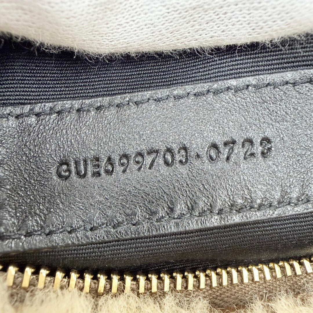 Pristine SAINT LAURENT PARIS Handbag Sado YSL Chain Shoulder Tube Bag 699703
