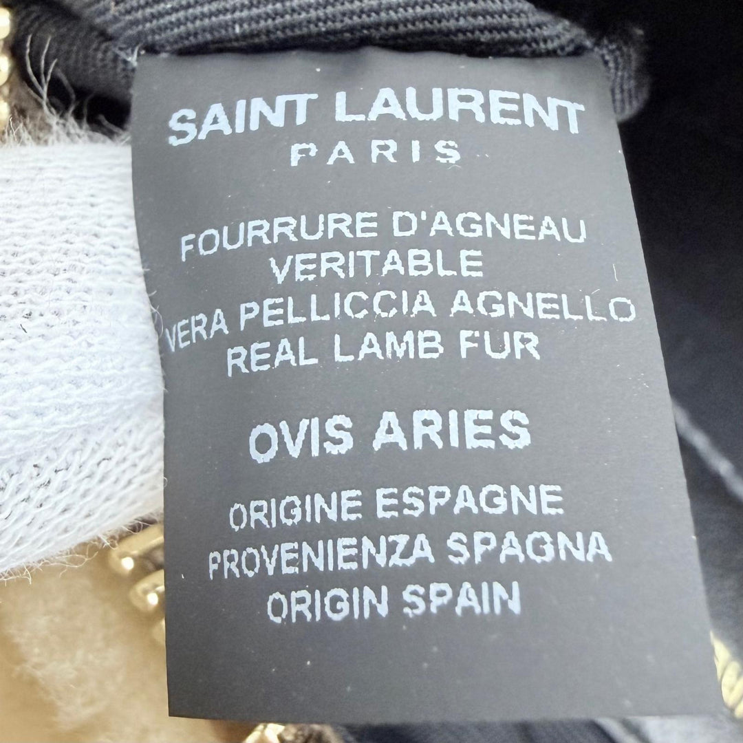 Pristine SAINT LAURENT PARIS Handbag Sado YSL Chain Shoulder Tube Bag 699703