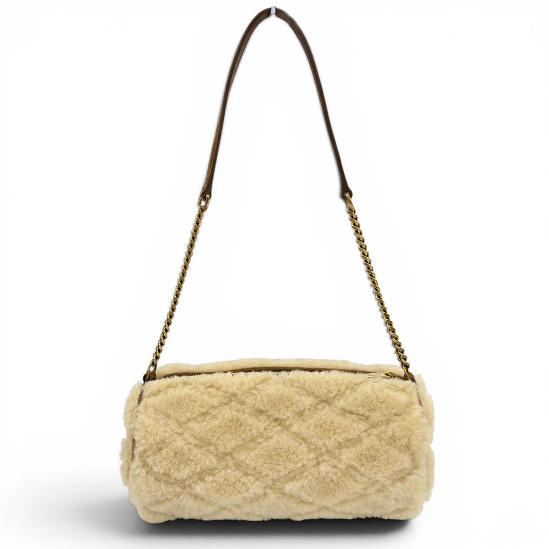 Pristine SAINT LAURENT PARIS Handbag Sado YSL Chain Shoulder Tube Bag 699703