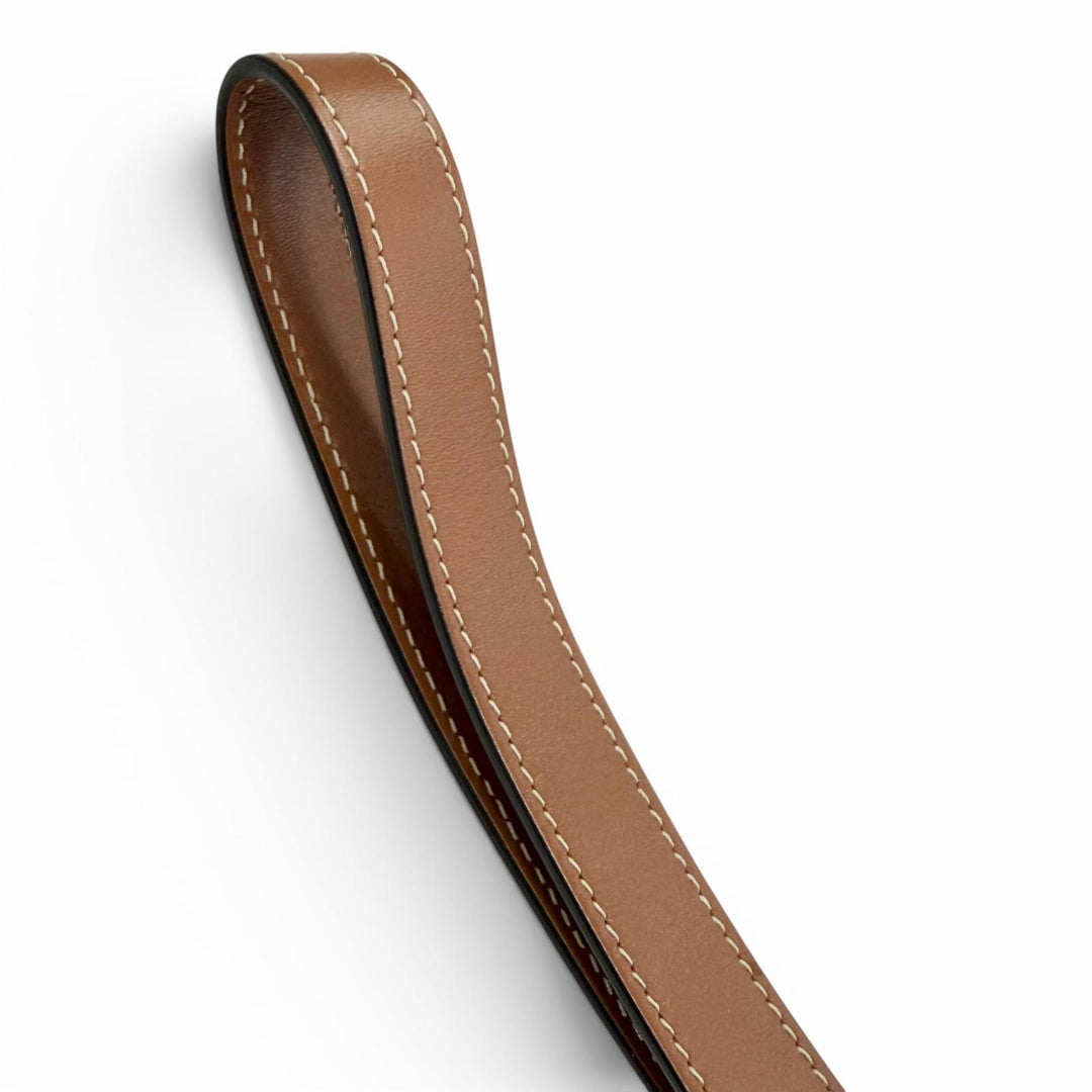 Excellent CELINE Handbag Strap Box Handbag Tan Triomphe canvas Women 19714