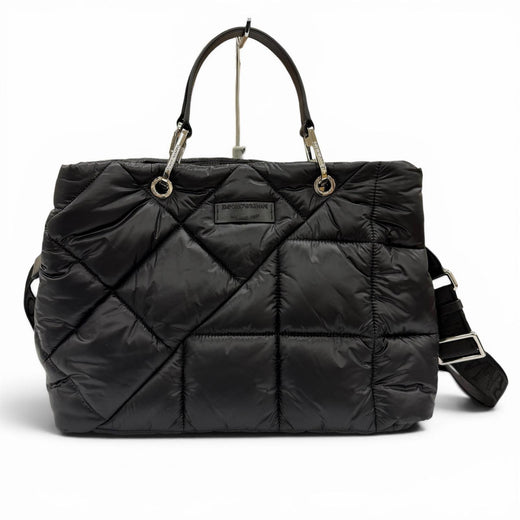 Excellent EMPORIO ARMANI Shoulder Bag black leather Women