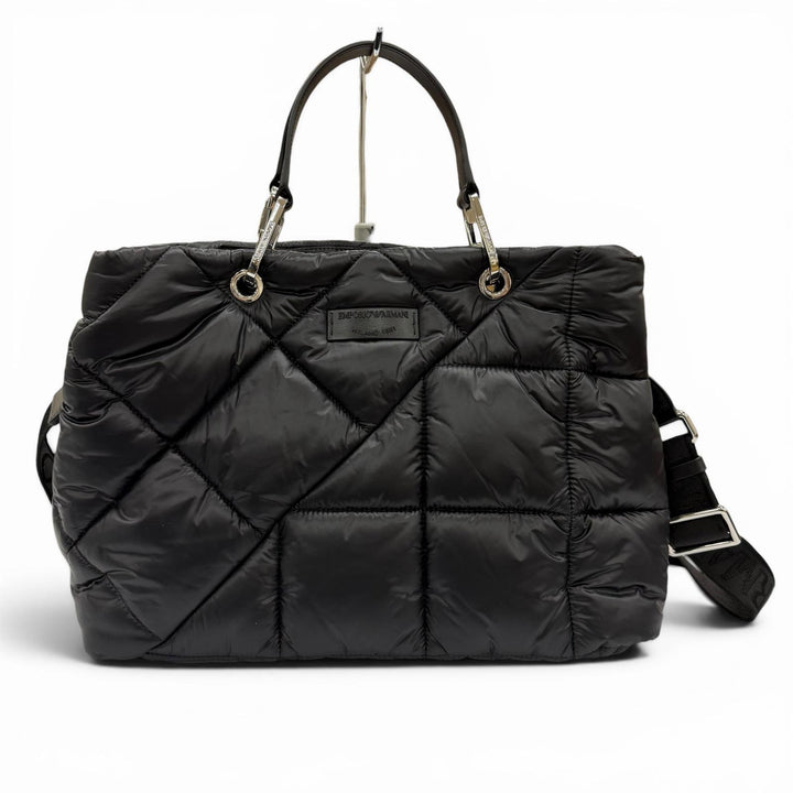 Excellent EMPORIO ARMANI Shoulder Bag black leather Women