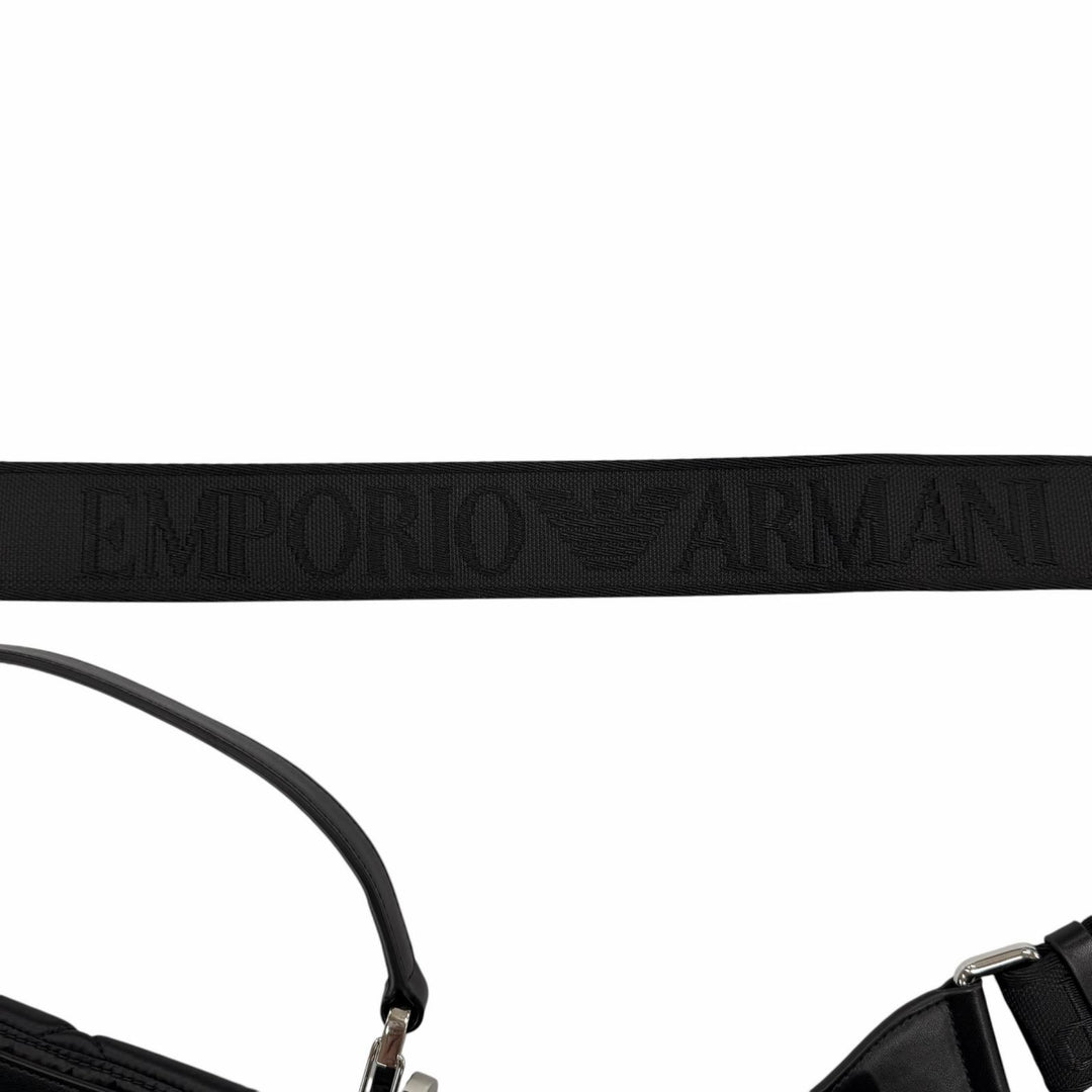 Excellent EMPORIO ARMANI Shoulder Bag black leather Women