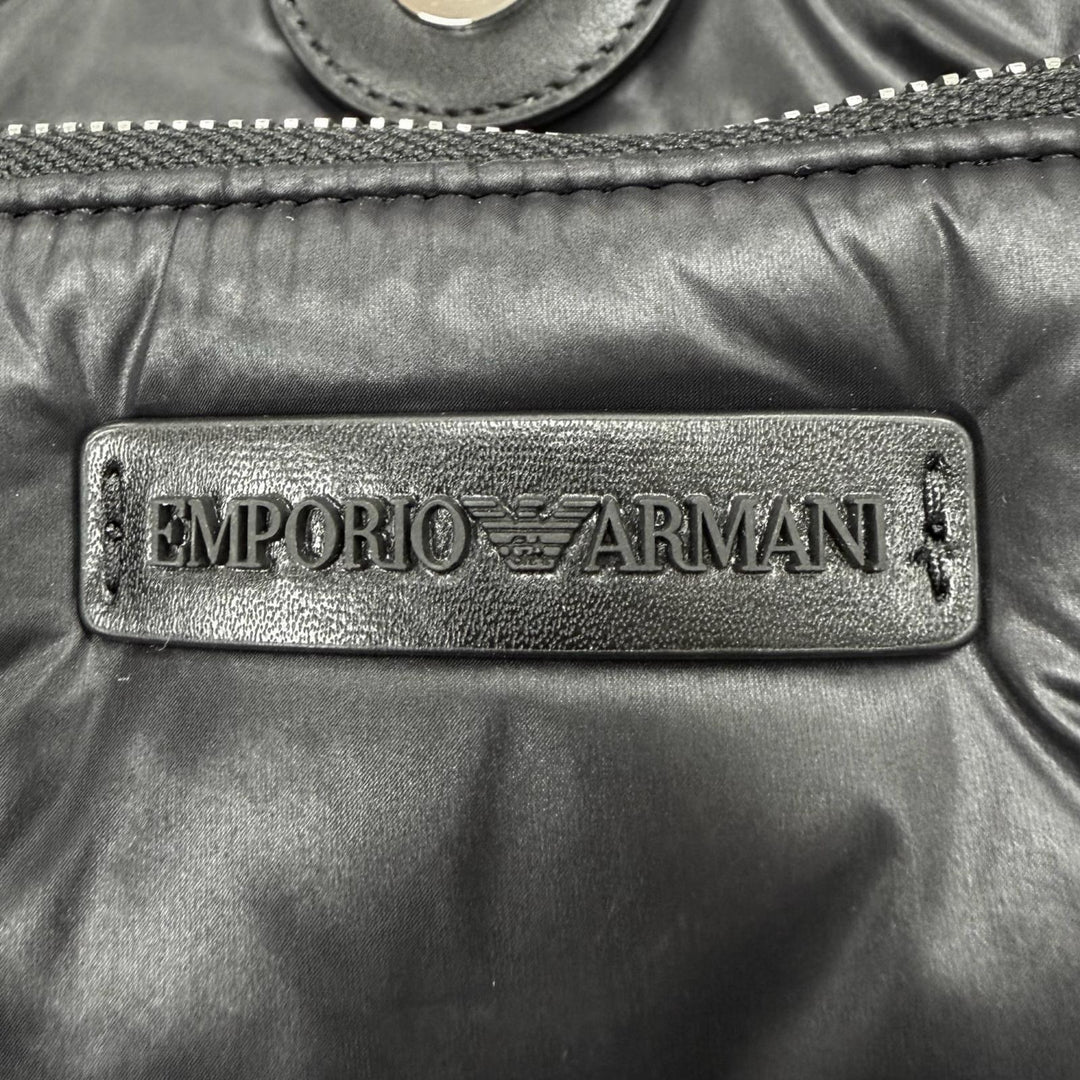 Excellent EMPORIO ARMANI Shoulder Bag black leather Women