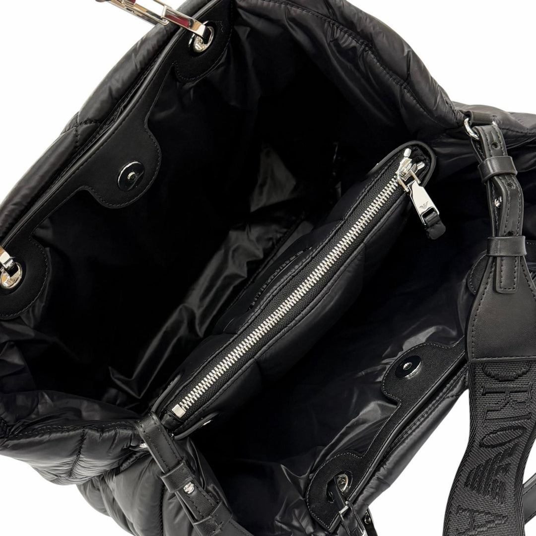Excellent EMPORIO ARMANI Shoulder Bag black leather Women