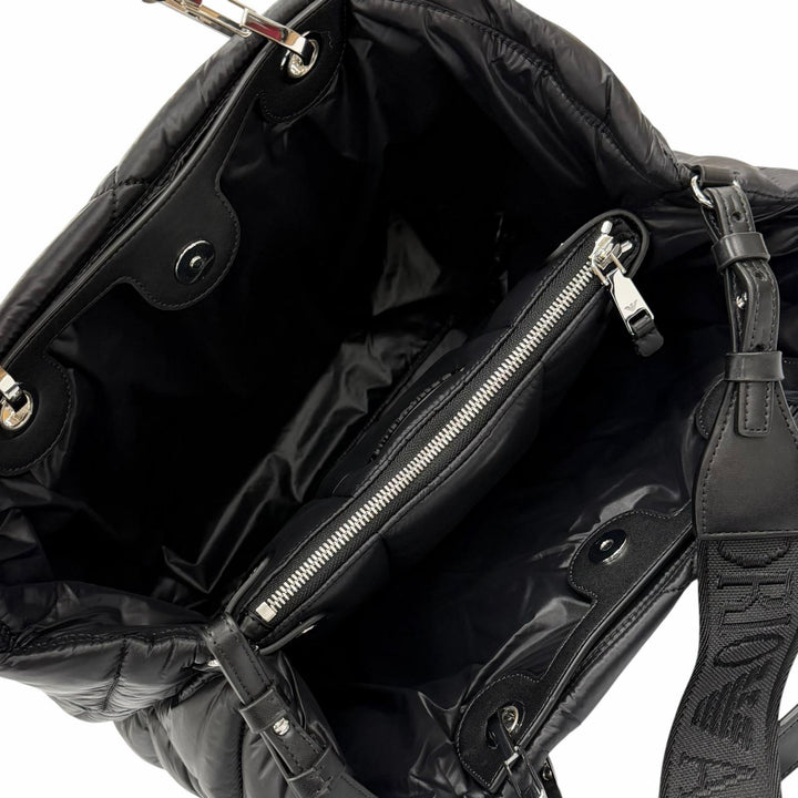 Excellent EMPORIO ARMANI Shoulder Bag black leather Women