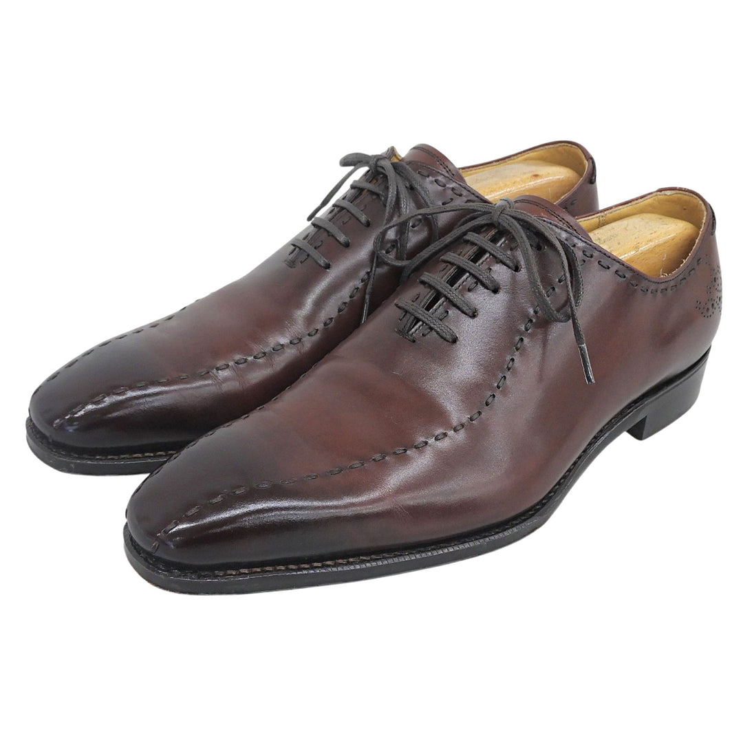 Excellent UNION IMPERIAL Leather shoes Brown leather mens 6