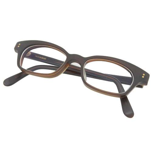 Excellent 白山眼鏡 Glasses THOM tea dark Wellington Matte Frame Brown mens
