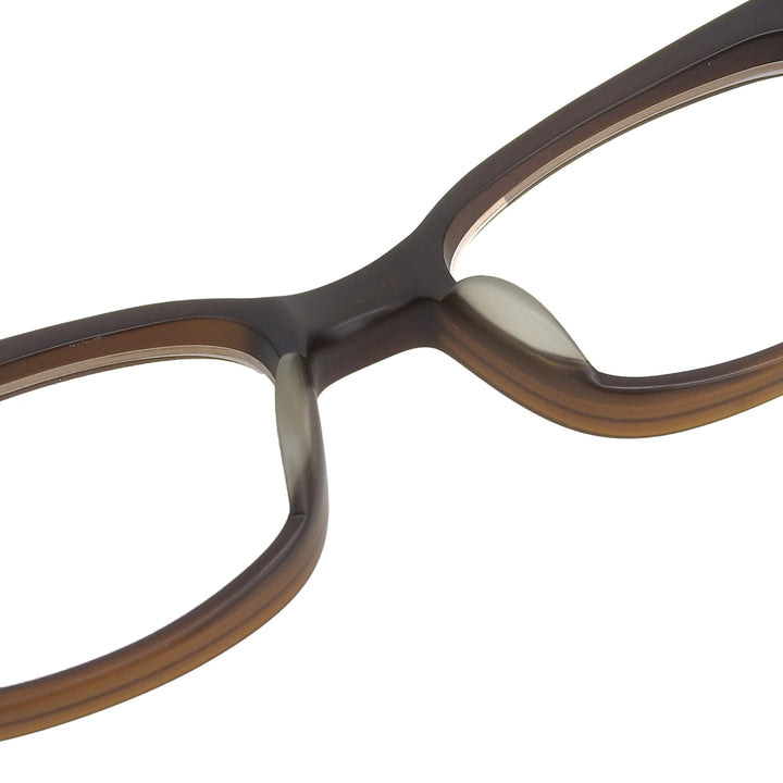 Excellent 白山眼鏡 Glasses THOM tea dark Wellington Matte Frame Brown mens