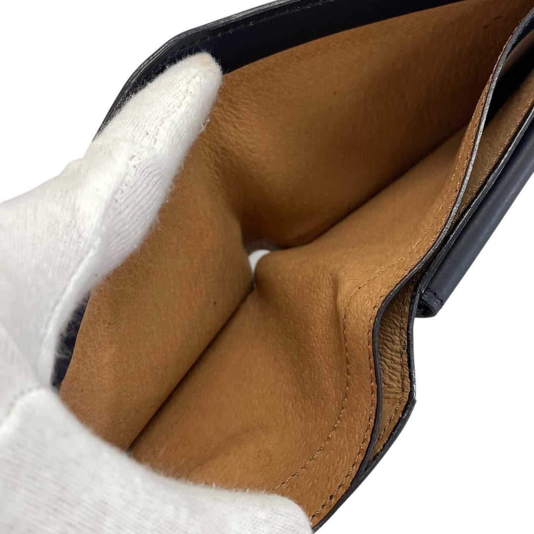 Pristine CYPRIS Bifold Wallet Oil shell cordovan vegetable tanned leather Navy