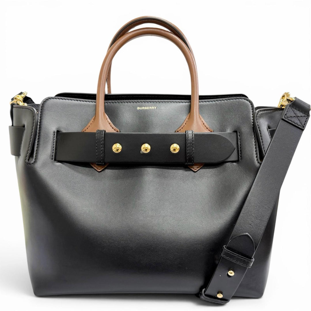 Great BURBERRY Belt bag, small (SM) 2-Way Leather Tote Bag/Shoulder Bag 8021279