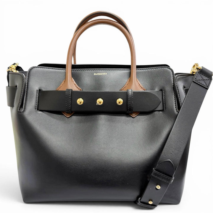Great BURBERRY Belt bag, small (SM) 2-Way Leather Tote Bag/Shoulder Bag 8021279