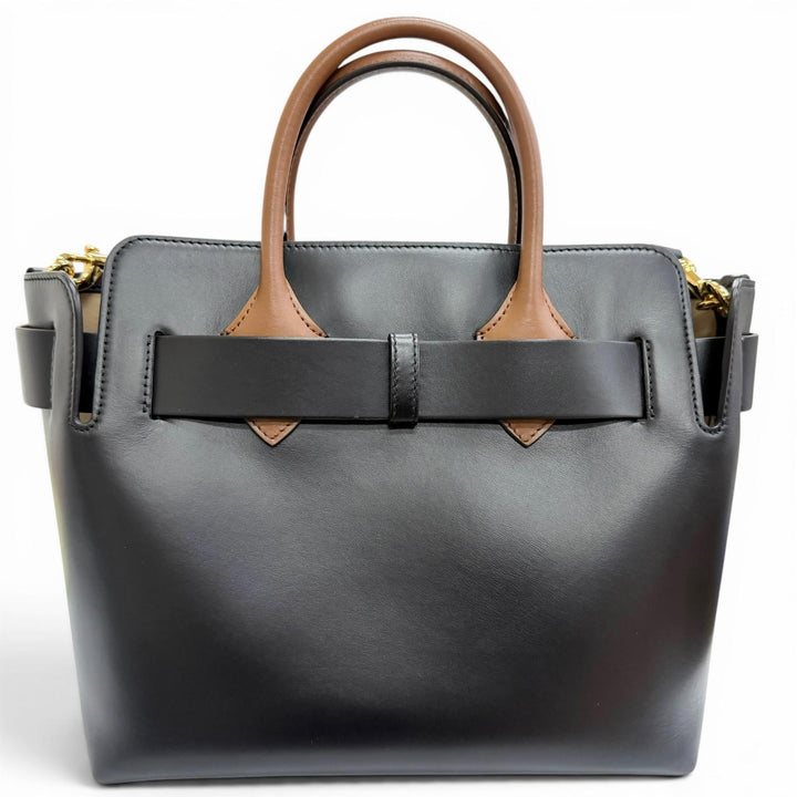 Great BURBERRY Belt bag, small (SM) 2-Way Leather Tote Bag/Shoulder Bag 8021279