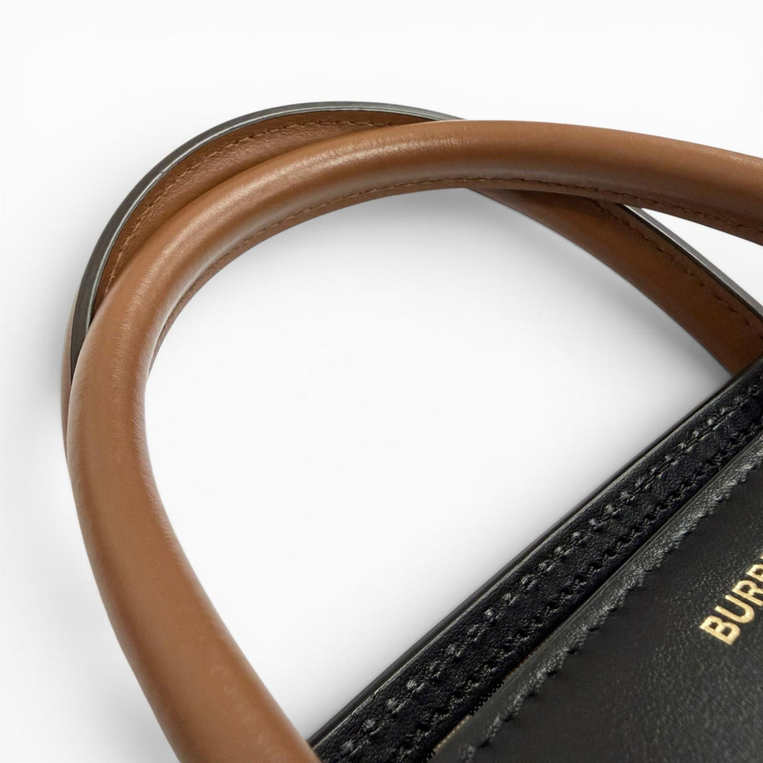 Great BURBERRY Belt bag, small (SM) 2-Way Leather Tote Bag/Shoulder Bag 8021279