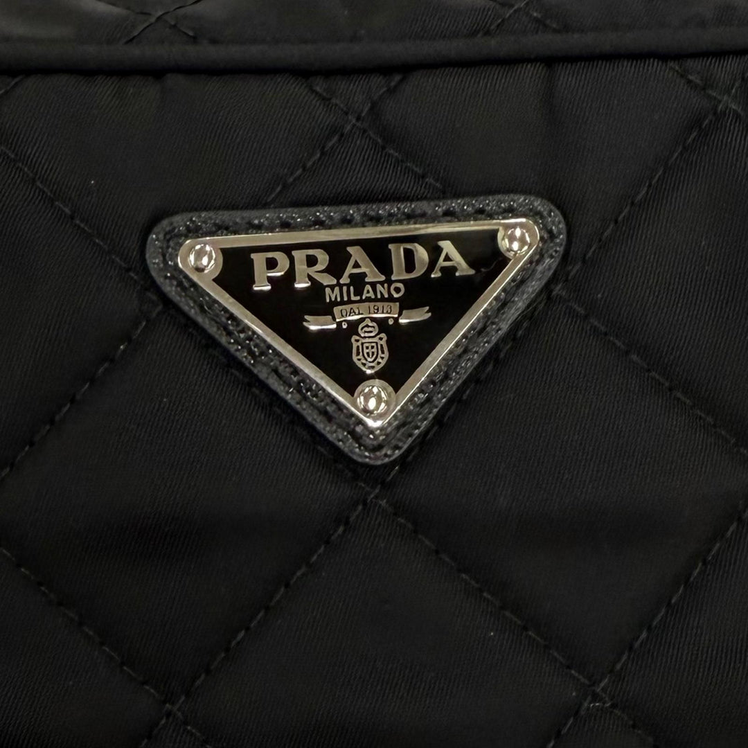 Excellent PRADA Shoulder Bag test input Triangle logo 2-way handbag 1BH910