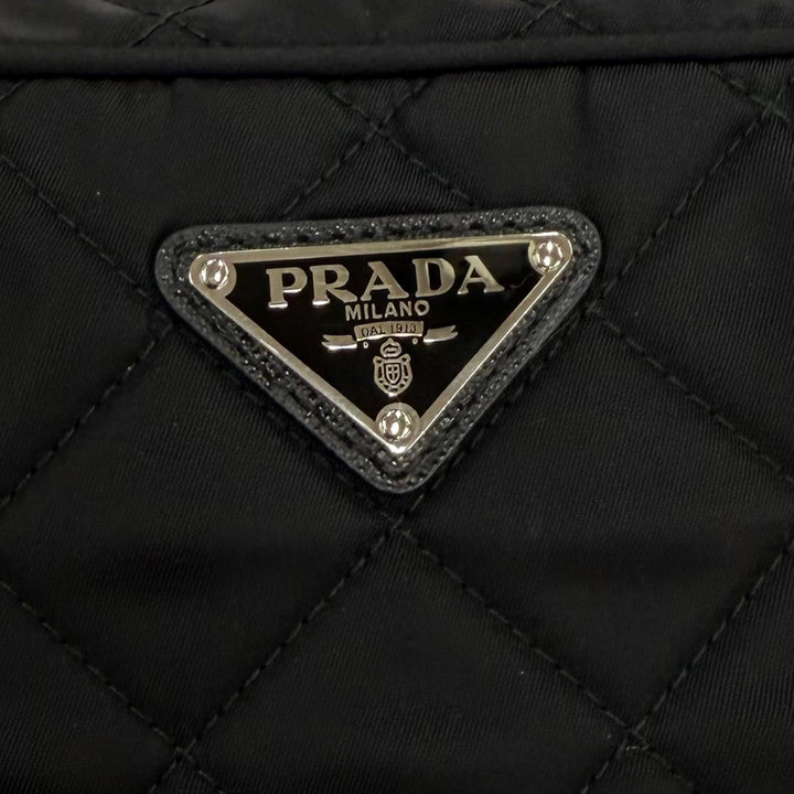 Excellent PRADA Shoulder Bag test input Triangle logo 2-way handbag 1BH910