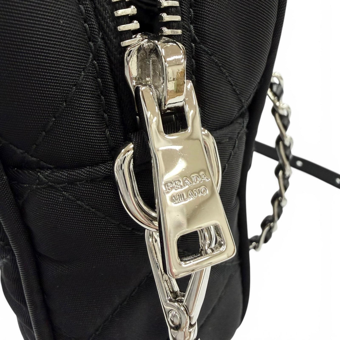 Excellent PRADA Shoulder Bag test input Triangle logo 2-way handbag 1BH910