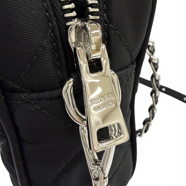 Excellent PRADA Shoulder Bag test input Triangle logo 2-way handbag 1BH910