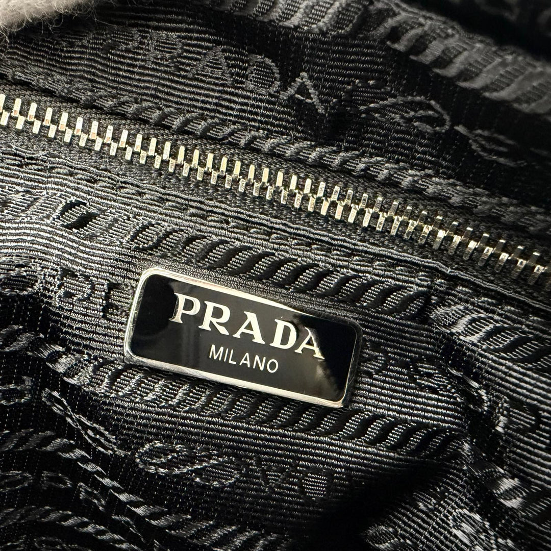 Excellent PRADA Shoulder Bag test input Triangle logo 2-way handbag 1BH910