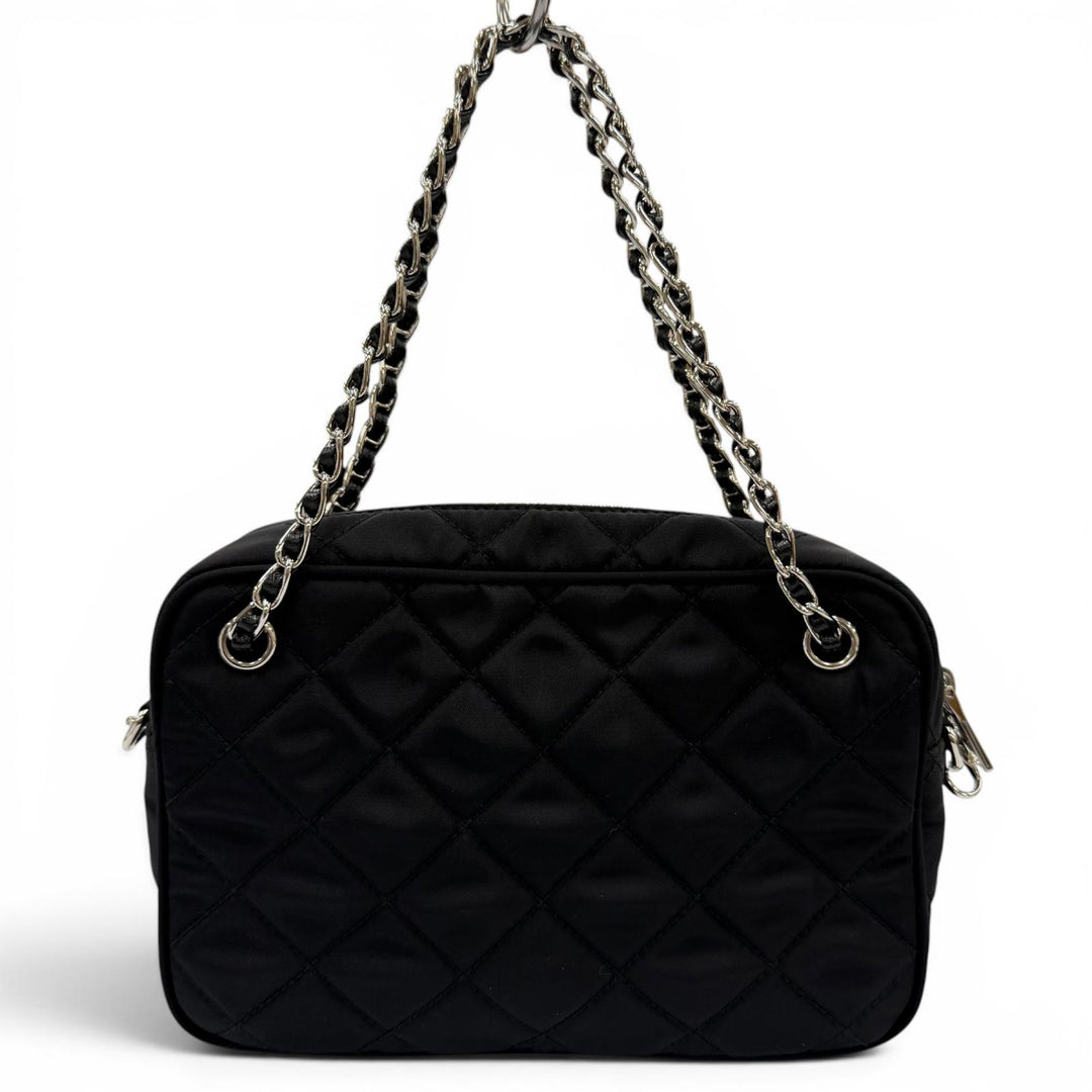 Excellent PRADA Shoulder Bag test input Triangle logo 2-way handbag 1BH910