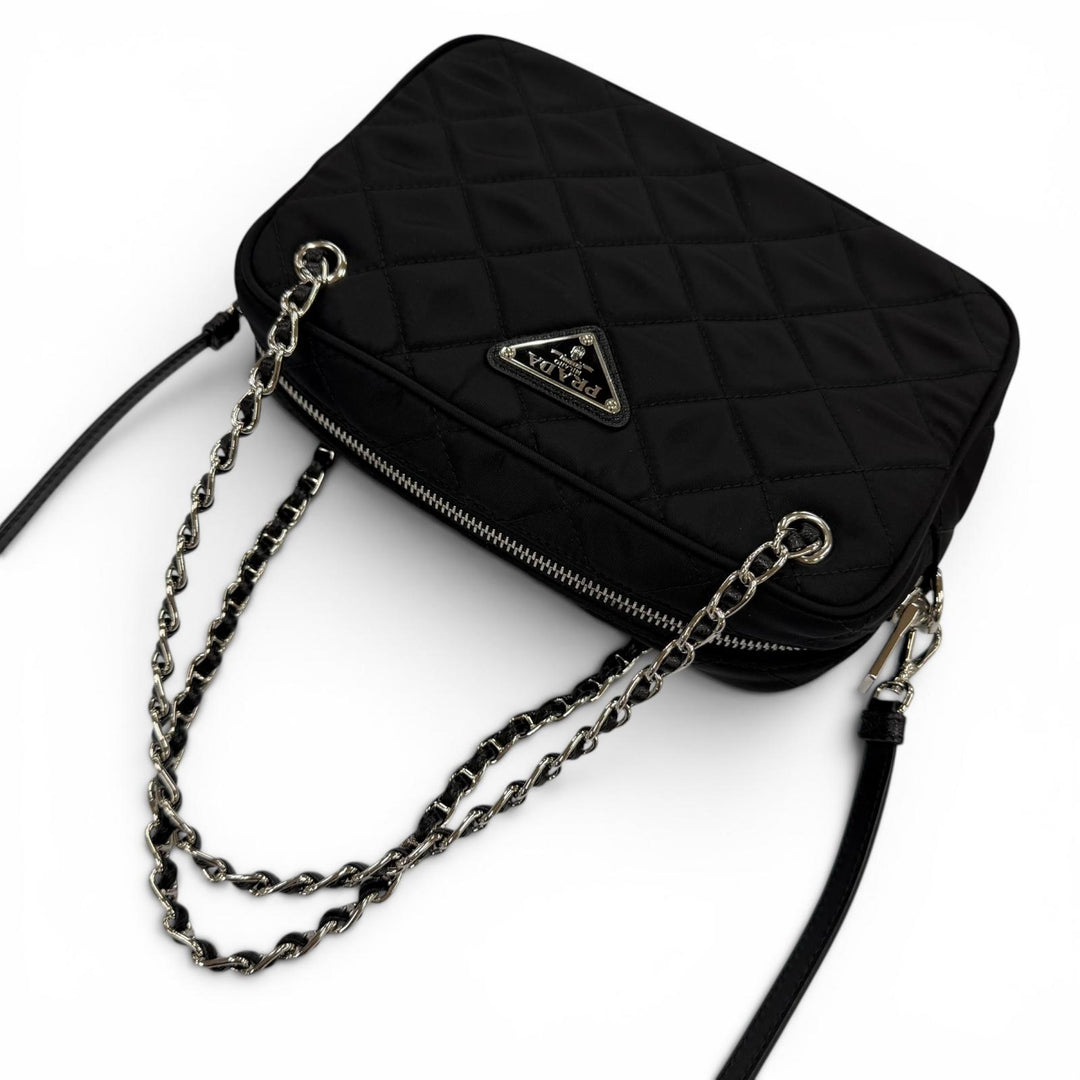 Excellent PRADA Shoulder Bag test input Triangle logo 2-way handbag 1BH910
