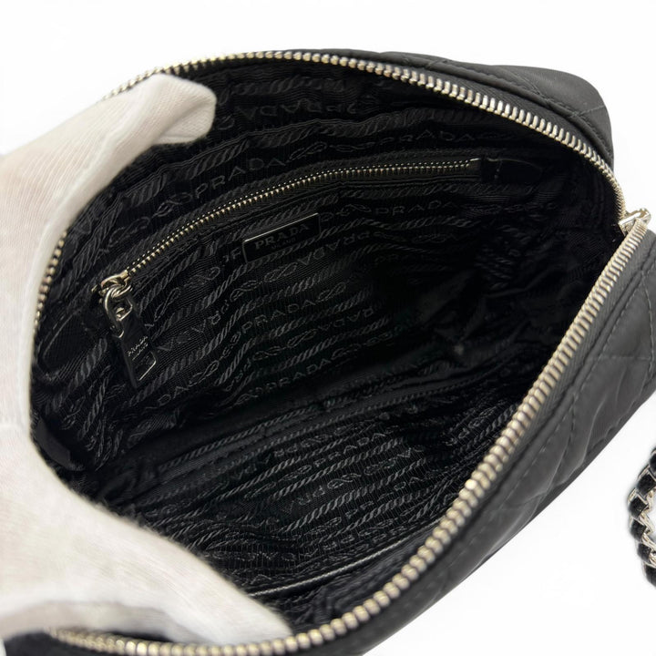 Excellent PRADA Shoulder Bag test input Triangle logo 2-way handbag 1BH910