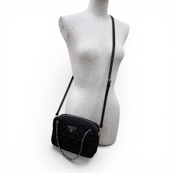 Excellent PRADA Shoulder Bag test input Triangle logo 2-way handbag 1BH910