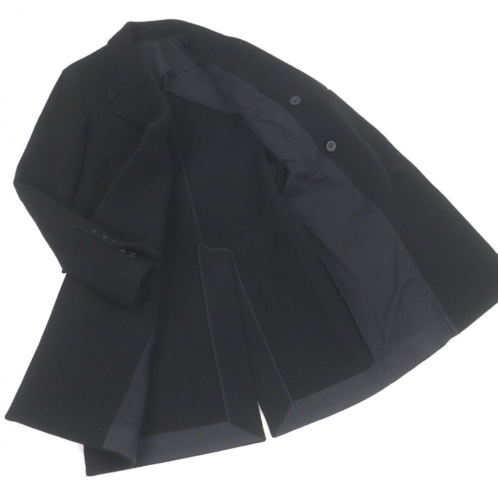 Great Rick Owens Chester coat Double breasted black Virgin wool mens 46