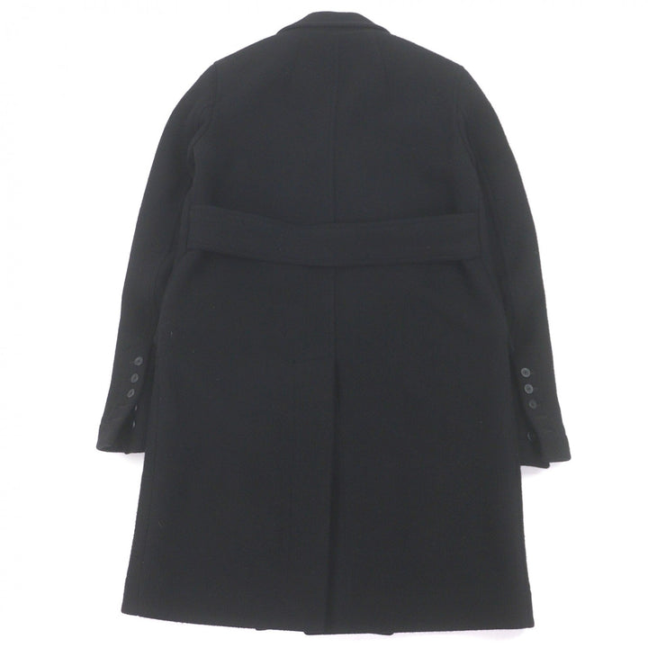 Great Rick Owens Chester coat Double breasted black Virgin wool mens 46